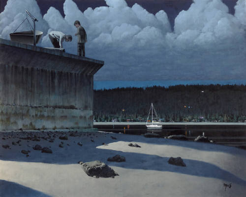 Artist: Mark Skullerud, Title: Holmes Harbor III - click for larger image