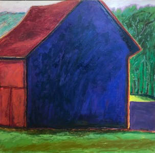 Artist: Pat Tolle, Title: Blue Barn - click for larger image