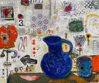 Artist: Pat Tolle, Title: Blue Vase No. 3 - click for larger image