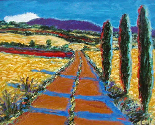 Artist: Pat Tolle, Title: Country Road - click for larger image