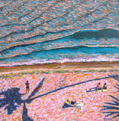Artist: Pat Tolle, Title: Pink Beach - click for larger image