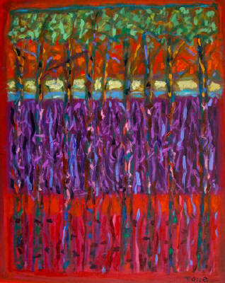Artist: Pat Tolle, Title: Trees (Rothko) - click for larger image