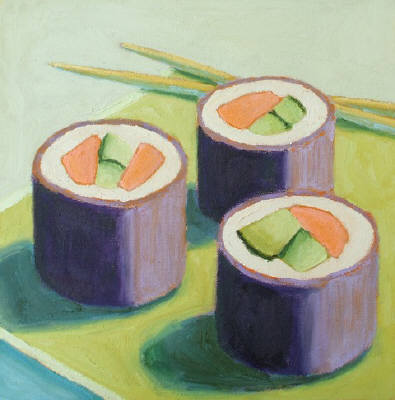 Artist: Patricia Doherty, Title: Sushi Rolls III - click for larger image