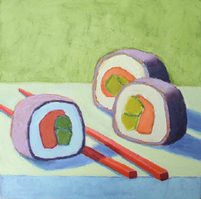 Artist: Patricia Doherty, Title: Sushi Rolls II - click for larger image