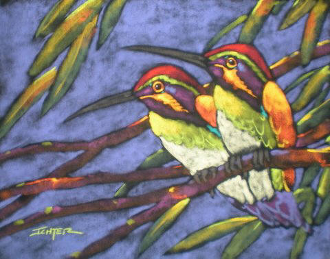 Artist: R. John (Bob) Ichter, Title: Hummingbirds - click for larger image