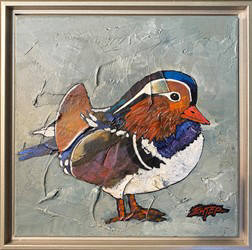 Artist: R. John (Bob) Ichter, Title: Mandarin Duck - click for larger image