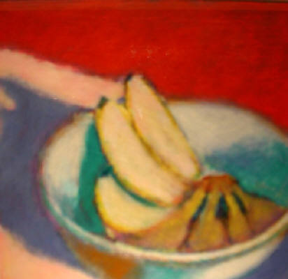 Artist: Rachel Foreman, Title: Bananas in Bowl - click for larger image