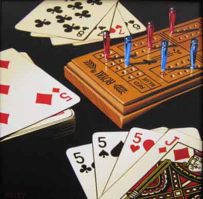Artist: Ray Pelley, Title: Cribbage - click for larger image