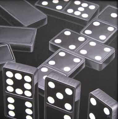 Artist: Ray Pelley, Title: Dominos - click for larger image