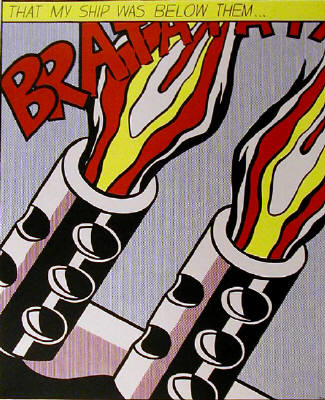 Artist: Roy Lichtenstein, Title: As I Opened Fire (Right) - click for larger image