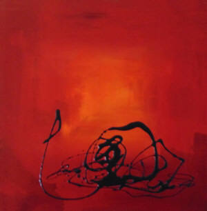 Artist: Shelley Stroeve, Title: Dreams in Red I - click for larger image