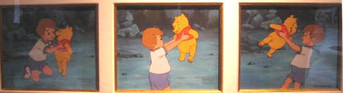 Artist:  The Art of Disney, Title: Christopher Robin and Pooh - click for larger image