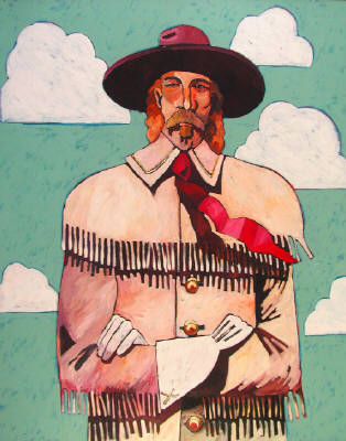 Artist: Thom Ross, Title: General Custer - click for larger image