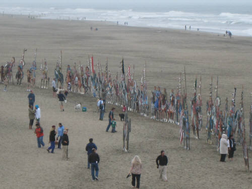 Artist: Gallery Event Photos, Title: Indians on the Beach - San Francisco - click for larger image