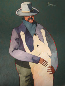 Artist: Thom Ross, Title: Man's Best Friend - click for larger image