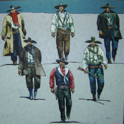 Artist: Thom Ross, Title: Six Shooters - click for larger image
