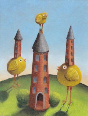 Artist: Wendy Wees, Title: Three Towers - click for larger image