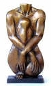 Kevin Pettelle - Seated Relief 1 (female)