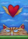 Debbie Tomassi - Cat and Love Bird I
