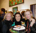 Gallery Event Photos - Darcy, Masami and Susan...yummy shrimp!