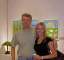 Gallery Event Photos - My, My..Bill Braun looks unusually happy...and to think the Dr. has never even bought a painting.