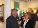 Gallery Event Photos - Photo Realist painter, Ray Pelley and patron Wendy