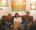 Gallery Event Photos - Sept 2005- What happened to Ray Pelley...Holly Ballard Martz sits in with the co-exhibitor Susie Webster and Bill Braun