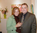 Gallery Event Photos - The lovely Denise graciously poses with the gallery owner.