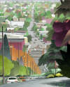 Mark Skullerud - Fremont from 4th Ave. North II - Color Study