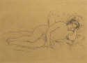 Pierre-Auguste  Renoir - Femme nue Couche (Tournee a Droite) - 1906
